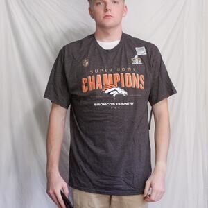 Denver Broncos Super Bowl 50 Champions T-Shirt NFL Pro Line NWT Mens XL